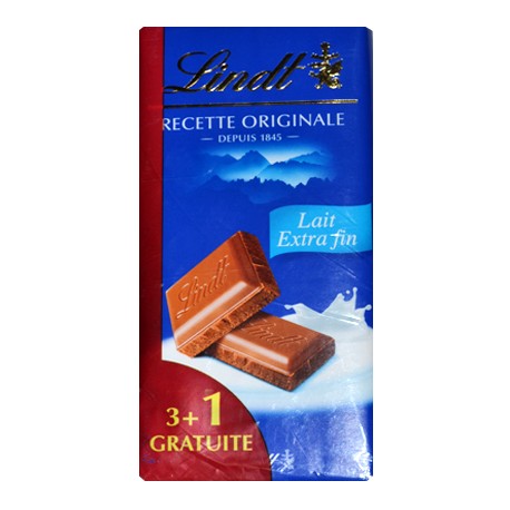 LINDT LAIT EXTRA FIN 100 GRS